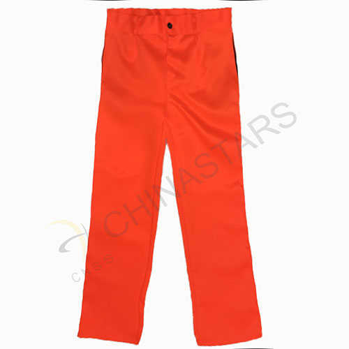 Pantalon réfléchissant orange fluo