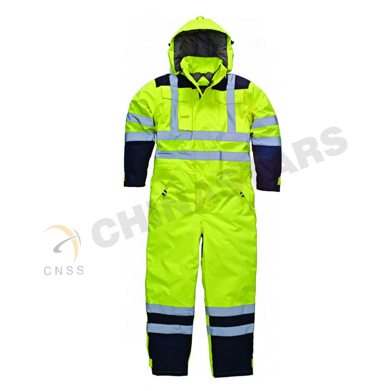 300D oxford  waterproof hi vis safety coverall