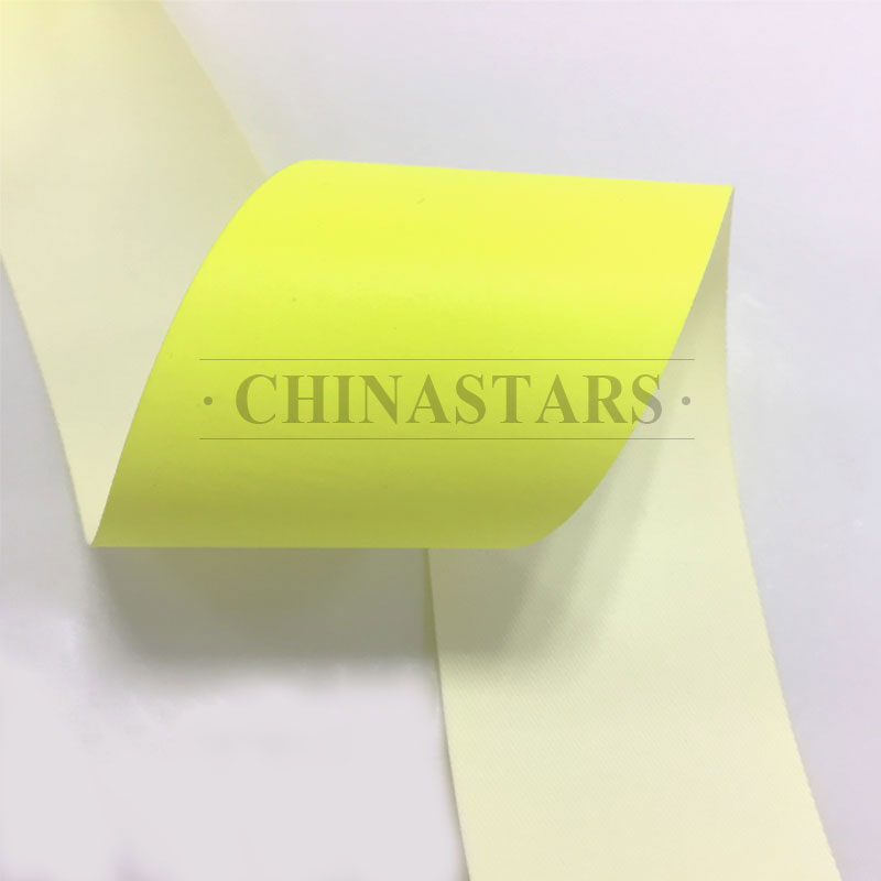 Flame retardant yellow reflective tape