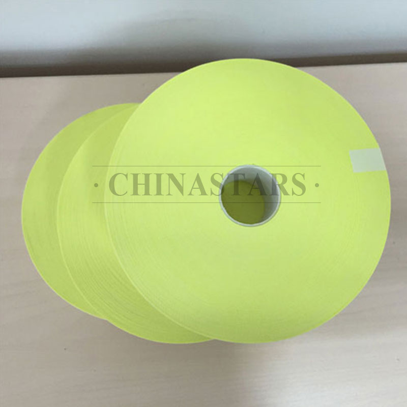 Flame retardant yellow reflective tape