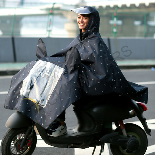 Capa de chuva refletiva para motocicleta
