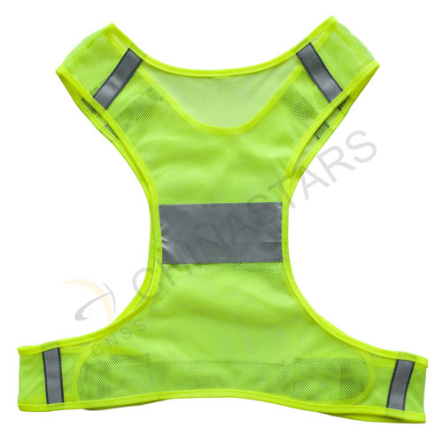 Mesh refelctive running safety vest