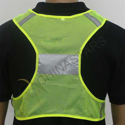 Mesh refelctive running safety vest