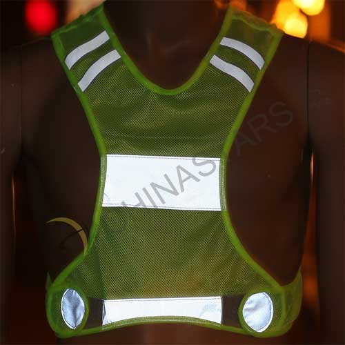 Mesh refelctive running safety vest