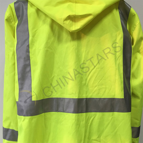 waterproof hi vis reflective long coverall