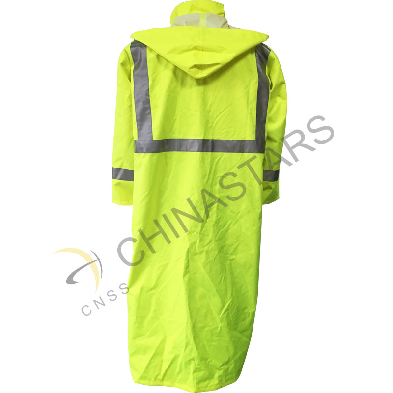 waterproof hi vis reflective long coverall