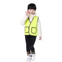 Children safety vest with reflective dot pattern