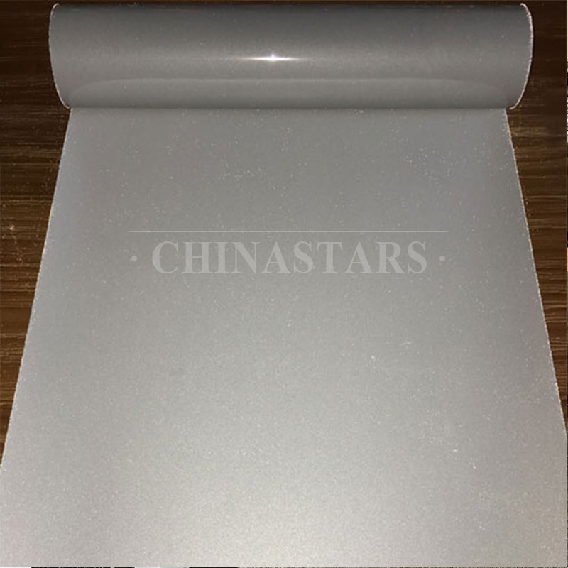 Silver glass beaded reflective graphics film aluminum coated