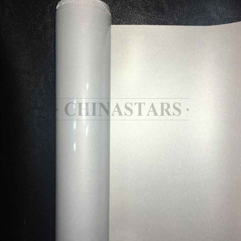 Silver glass beaded reflective graphics film aluminum coated