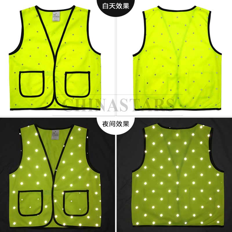 Reflective fabric with cross pattern for outdoor clothing