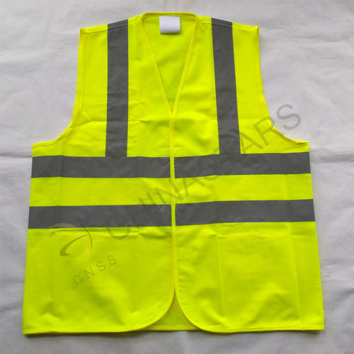 Safety vest with X reflective tape on the back