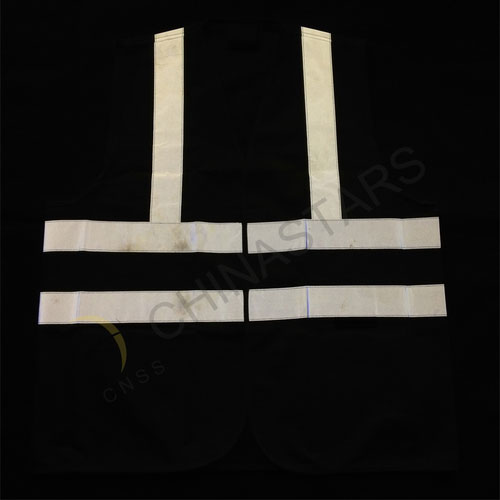 Safety vest with X reflective tape on the back