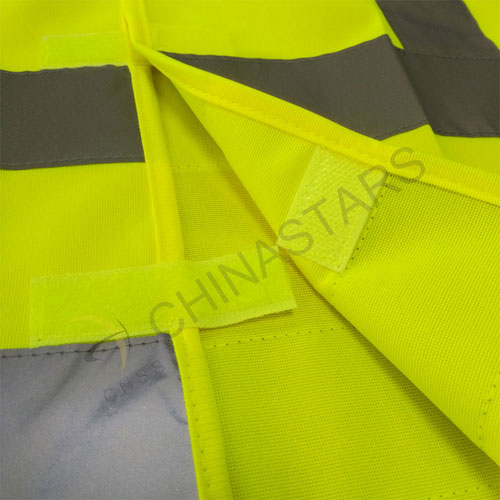 Safety vest with X reflective tape on the back