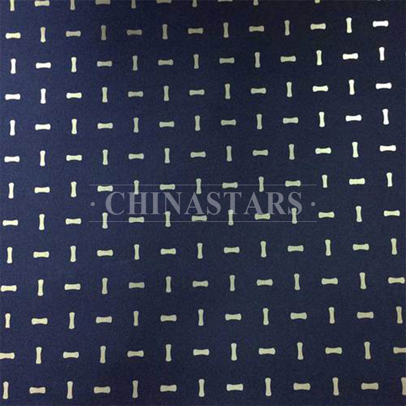 Reflective printing fabric in dumbbell pattern