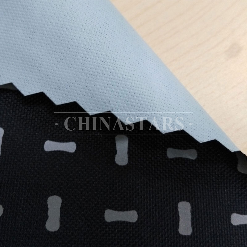 Reflective printing fabric in dumbbell pattern