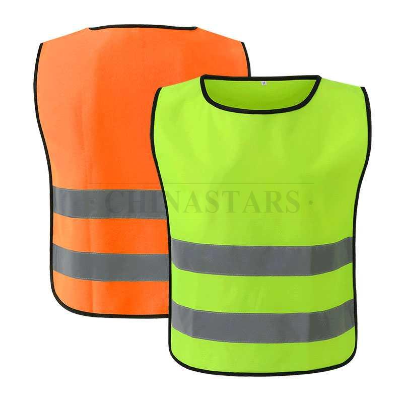 Pull-over reflective vest for outdoor sports