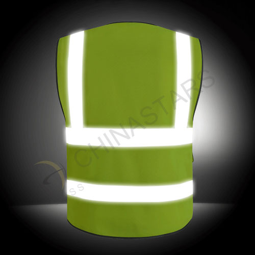 Gilet riflettente di sicurezza con tasche multifunzionali