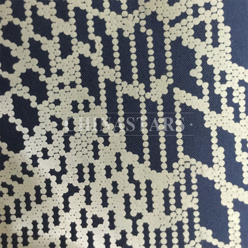 Reflective printing fabric with dot line pattern