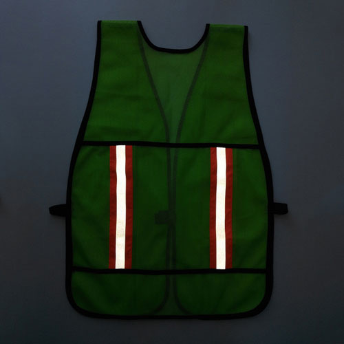 Gilet de sécurité en maille vert fluo