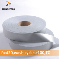 Certified silver reflective fabric