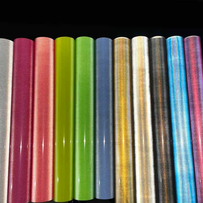 Colorful reflective heat transfer htv vinyl for clothing