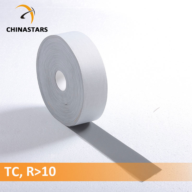 Economical TC reflective fabric tape for clothing