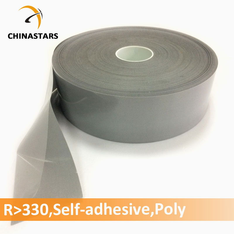 Self-adhesive polyester reflective fabric tape