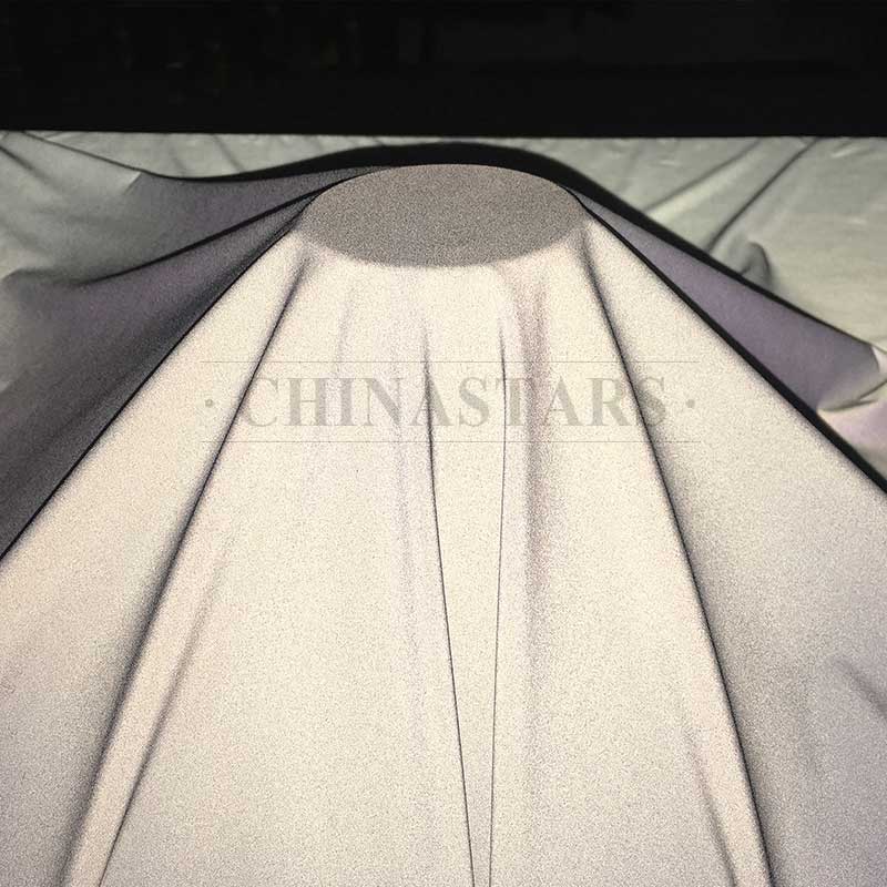 Polyester pongee soft reflective fabric