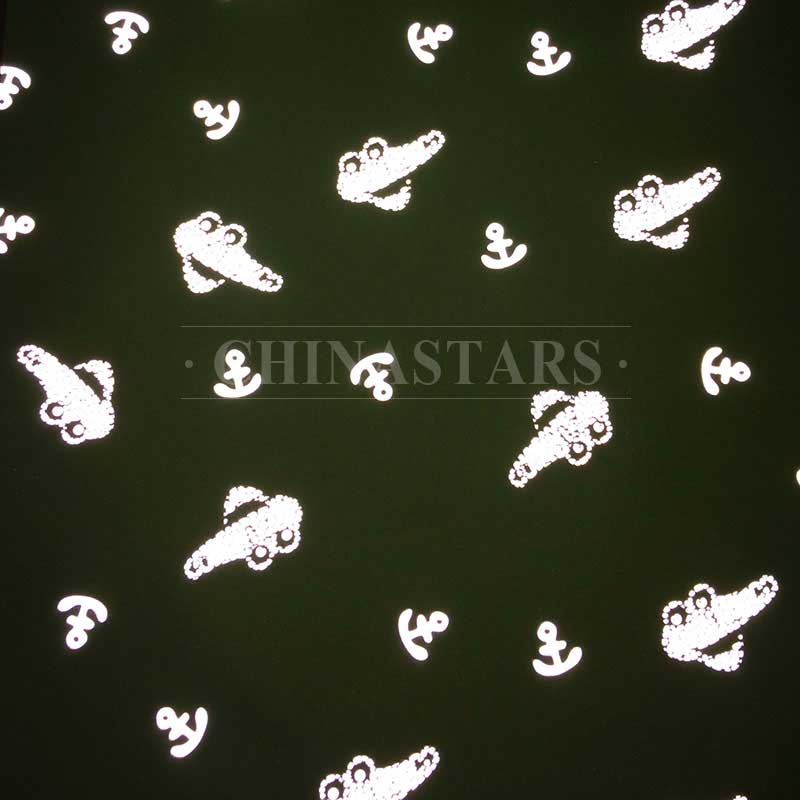 Anchor pattern reflective printing fabric