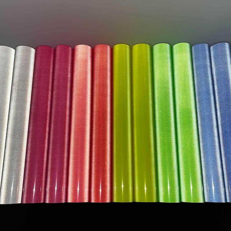 Standard colored reflective heat transfer vinyl for clothing