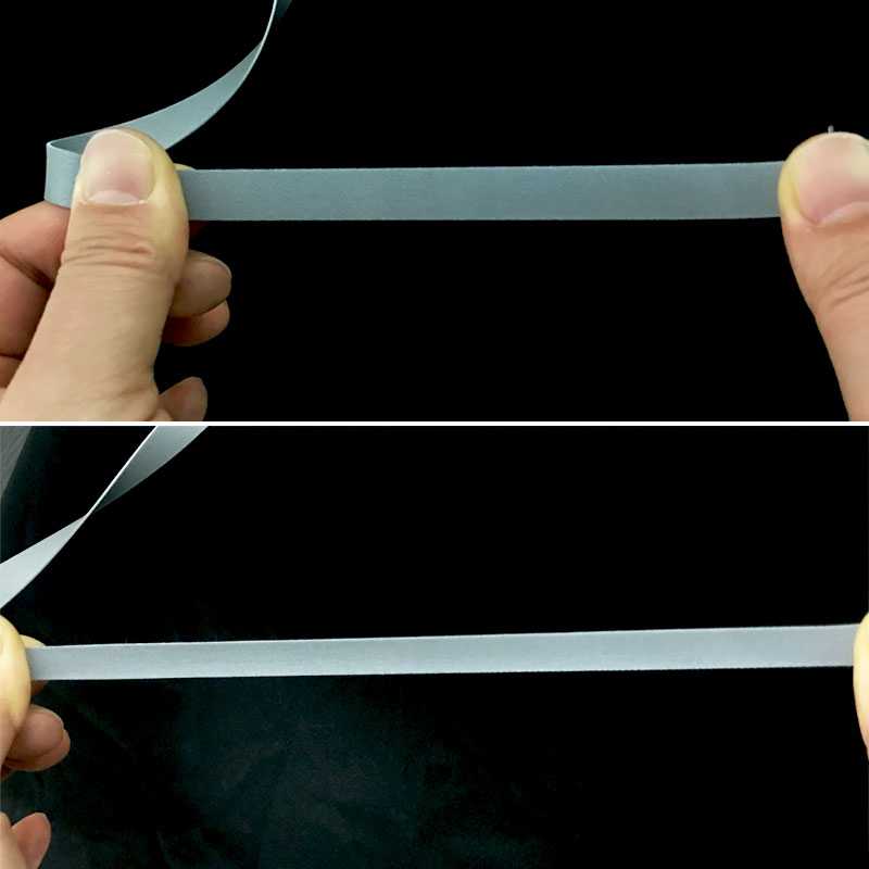 Dwustronna, elastyczna, odblaskowa taśma materiałowa