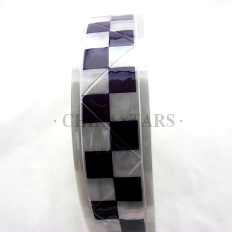 Checkerboard printing reflective prismatic PVC tape 