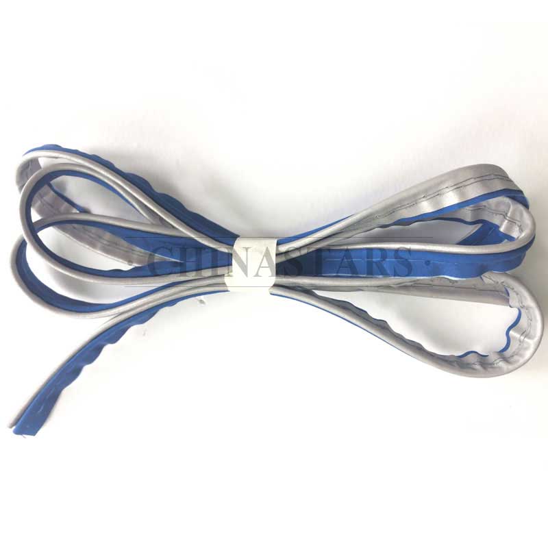 Double layer reflective piping tape for clothing