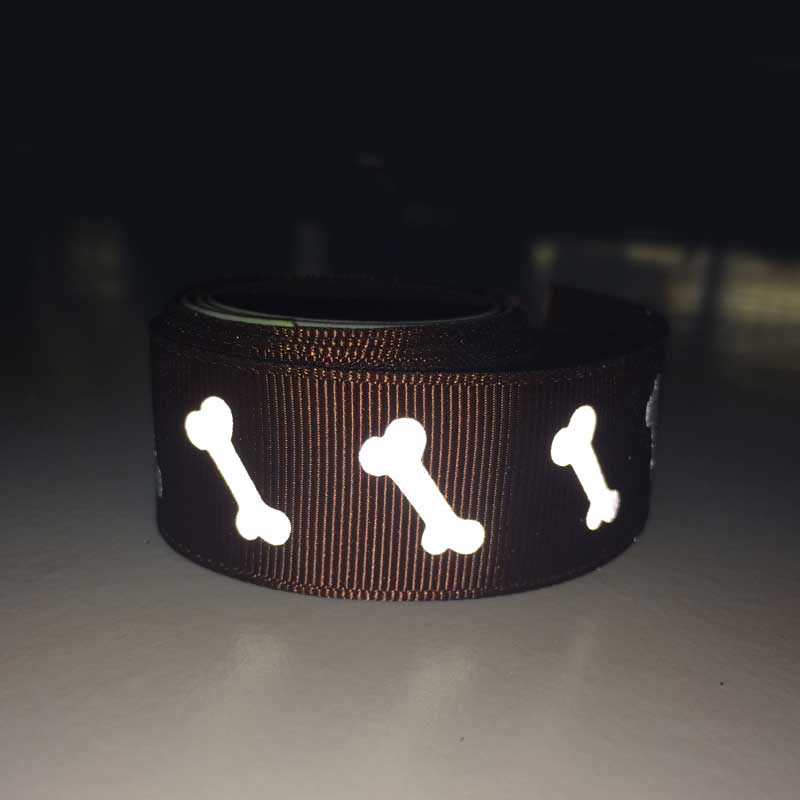 Customizable transfer printing reflective webbing