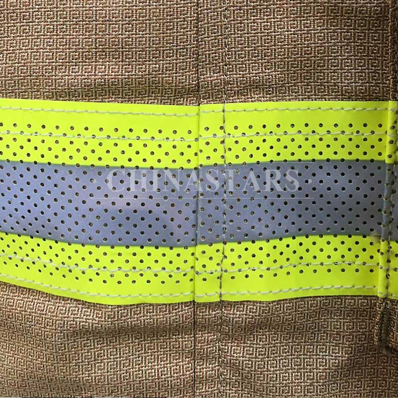 Perforated  Flame retardant reflective tape with sewing path