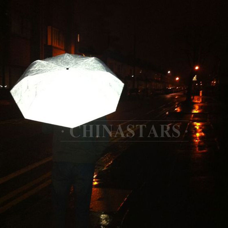Economical silver grey polyester taffeta reflective fabric 
