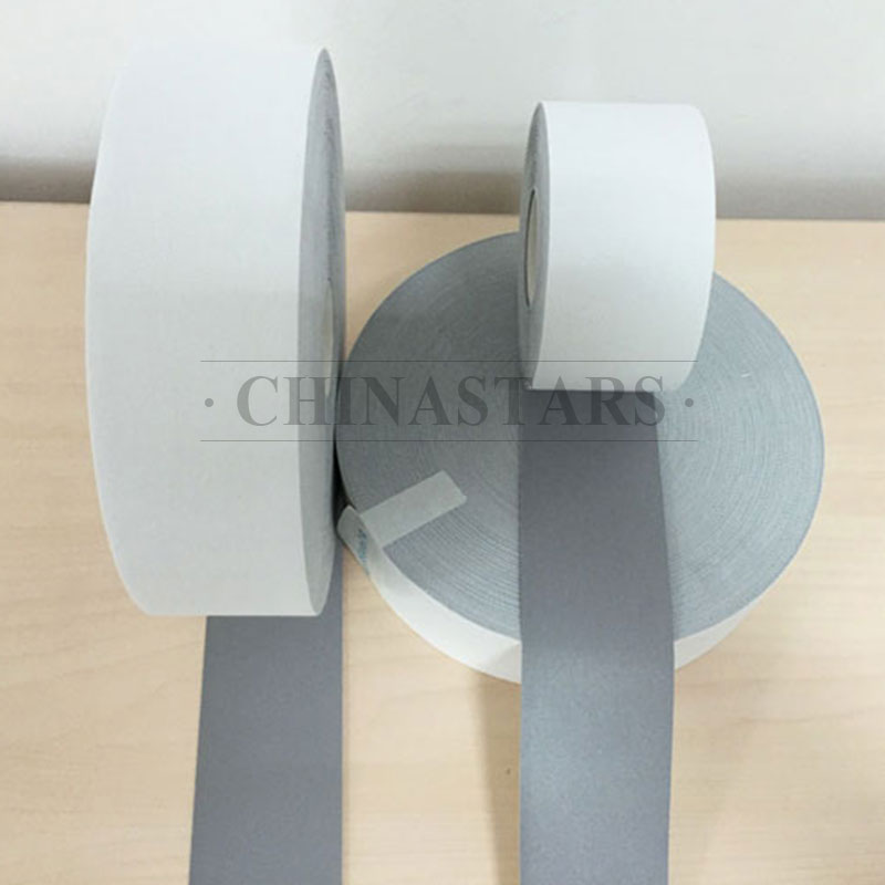 High visibility flame retardant silver reflective tape