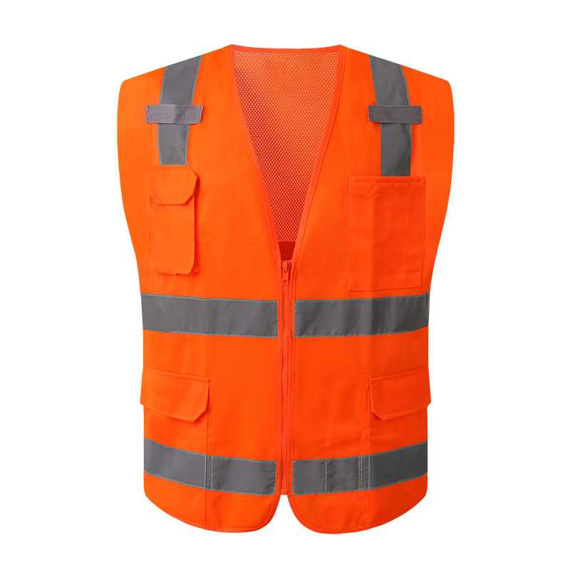 Mesh Reflective Vest With 4 Pockets