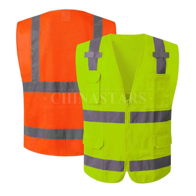 Mesh Reflective Vest With 4 Pockets