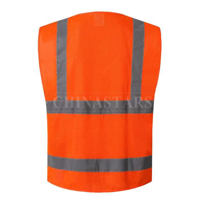 Mesh Reflective Vest With 4 Pockets