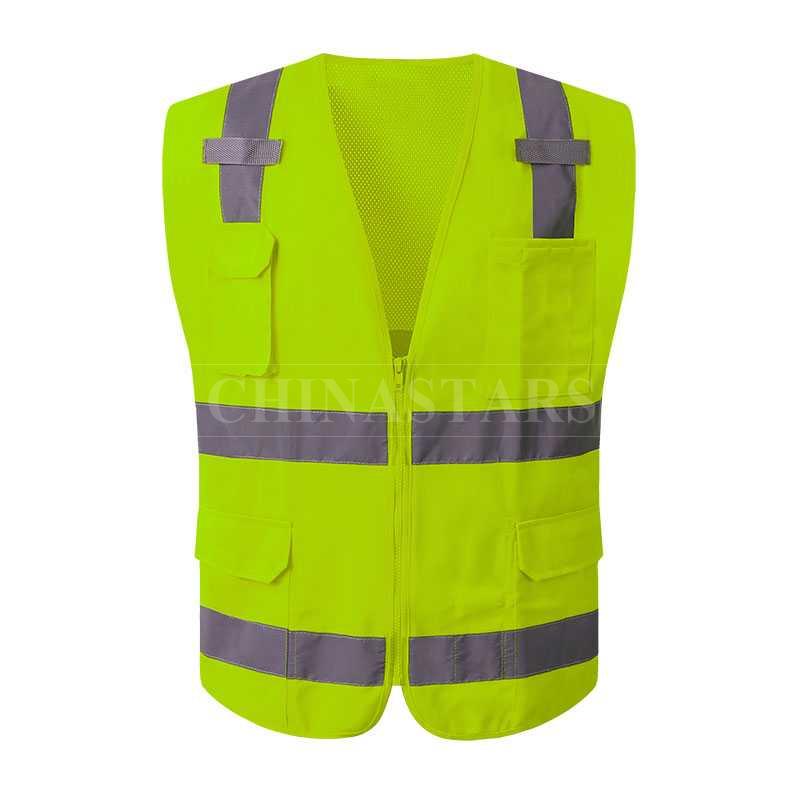 Mesh Reflective Vest With 4 Pockets