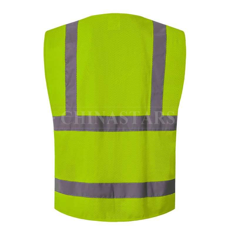 Mesh Reflective Vest With 4 Pockets