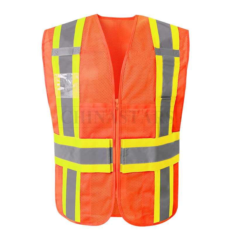 High visibilty reflective vest with pockets