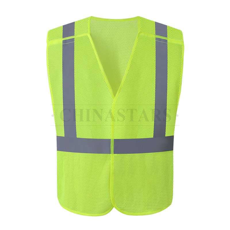 Gilet riflettente in rete staccabile a 5 punti