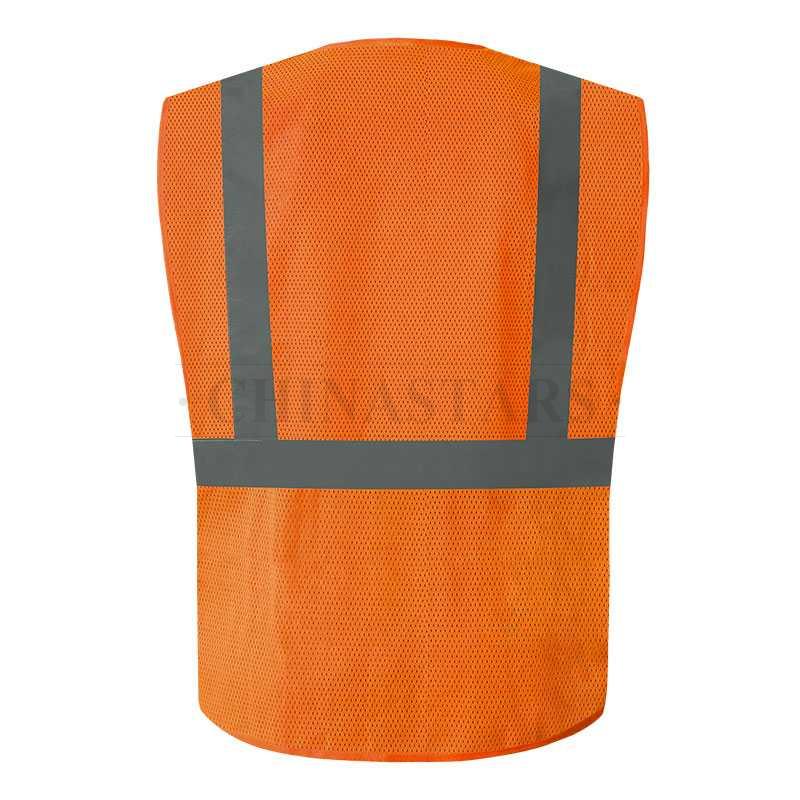 Gilet riflettente in rete staccabile a 5 punti