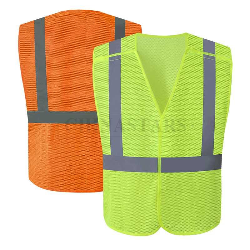 Gilet riflettente in rete staccabile a 5 punti