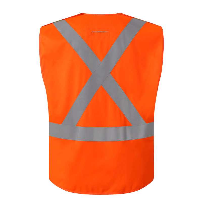 Class 2 high visibility vest with hook and loop Closure