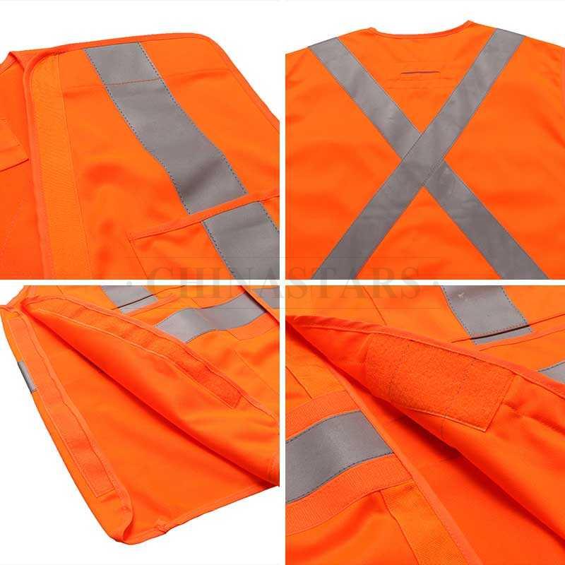 Class 2 high visibility vest with hook and loop Closure