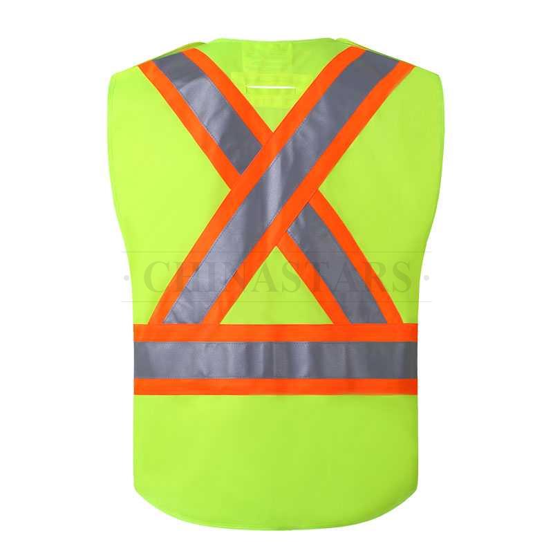 CSA-Z96 Class 2 reflective vest comes with 5-point breakaway