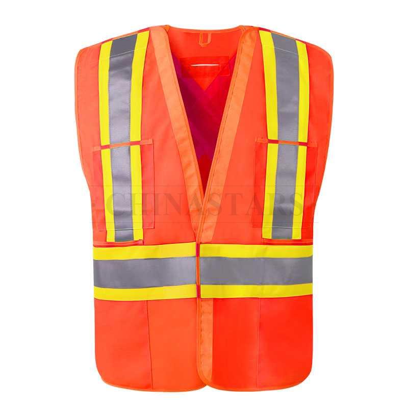 CSA-Z96 Class 2 reflective vest comes with 5-point breakaway